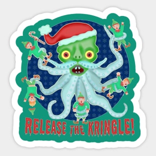 Christmas Cephalopod Sticker